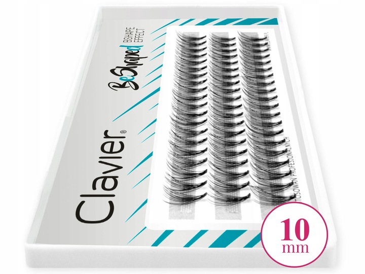 Clavier Kępki Rzęs BeShaped 10mm, skręt B