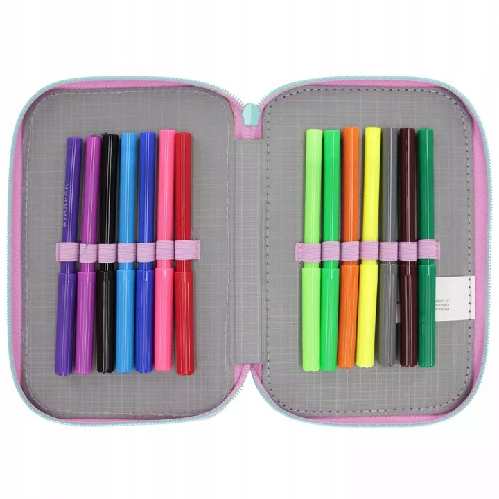 PIÓRNIK TRZYKOMOROWY Z WYPOSAŻENIEM DLA DZIEWCZYNKI OMBRE KOT PIES KOTKIEM