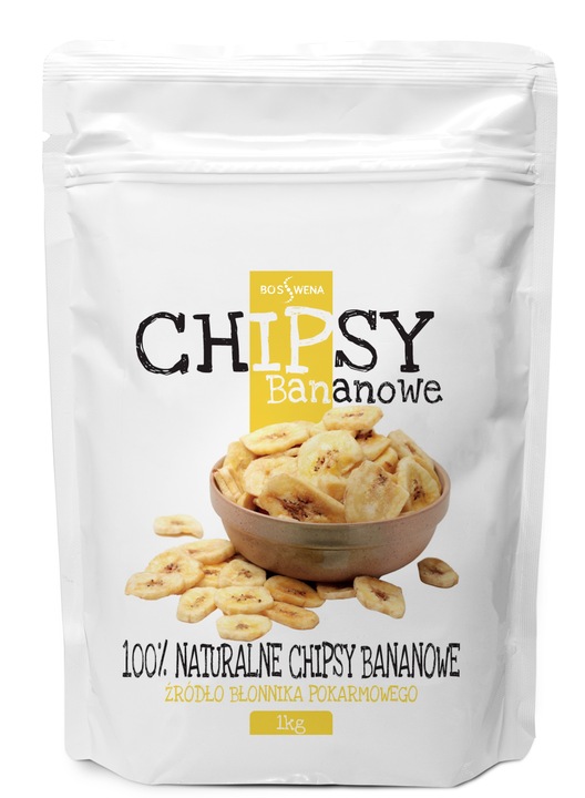 Chipsy bananowe 1kg BANAN SUSZONY apatia /BIOSWENA