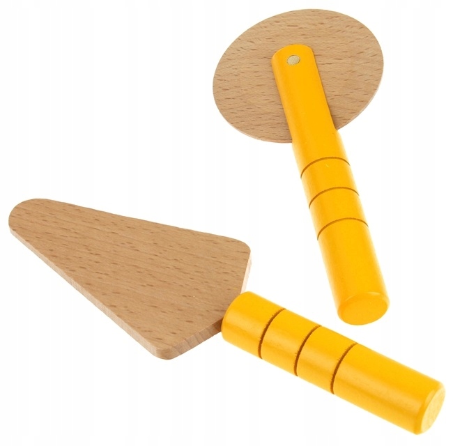 PIZZA DREWNIANA DO KROJENIA NA RZEP AKCESORIA