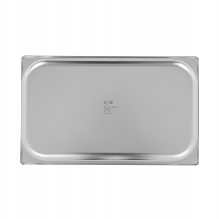 POJEMNIK GASTRONOMICZNY GN 1/1 150 mm STAL NIERDZEWNA 19.5 L MJUSK