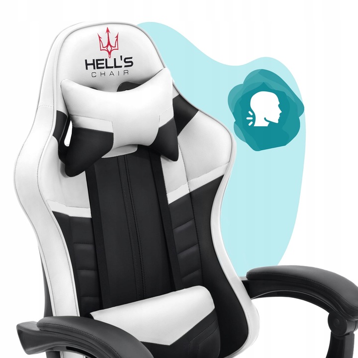 FOTEL GAMINGOWY DLA GRACZA BIUROWY HELL'S