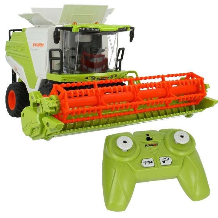 Kombajn Zdalnie Sterowany Pilot R/C Traktor Generator DYMU Światła Dźwięk