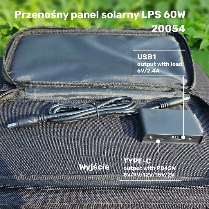 Ładowarka panel solarny składany LPS 60W