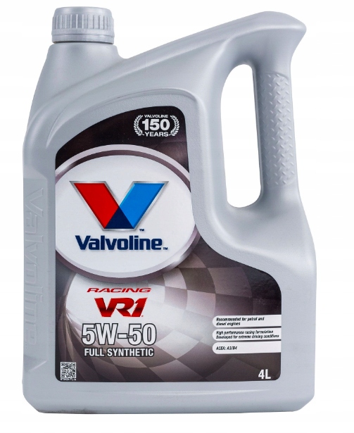OLEJ VALVOLINE VR1 RACING 5W50 4L