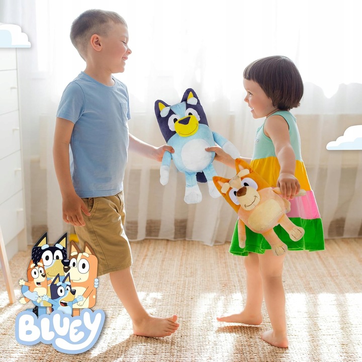 2-PAK PLUSZOWA PRZYTULANKA MIĘKKA ZABAWKA BLUEY DLA CHŁOPCÓW I DZIEWCZYNEK
