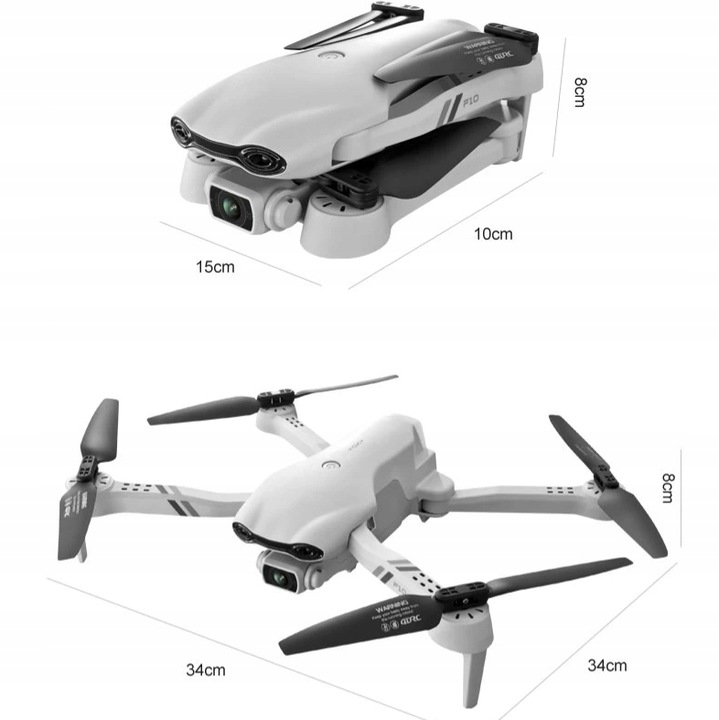 DRON F10 Z KAMERĄ FPV WIFI 4K UHD ZABAWKA DLA DZIECI RC ZAWIS 2000M