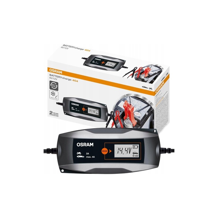 Prostownik automatyczny Osram OEBCS404 6/12V - 2A/4A