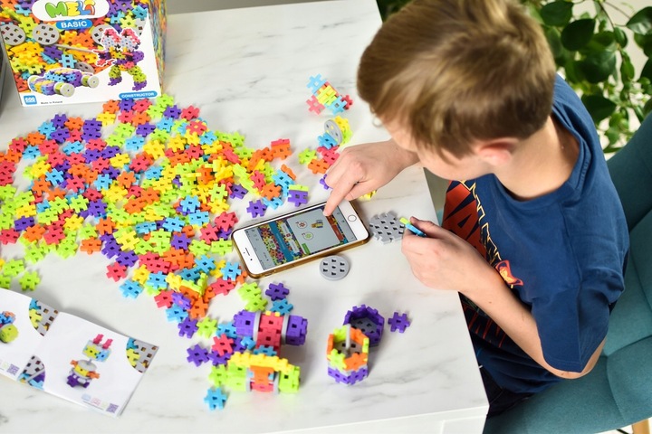 KLOCKI KONSTRUKCYJNE WAFLE MELI Basic Constructor 200 El MINI WAFFLE PUZZLE