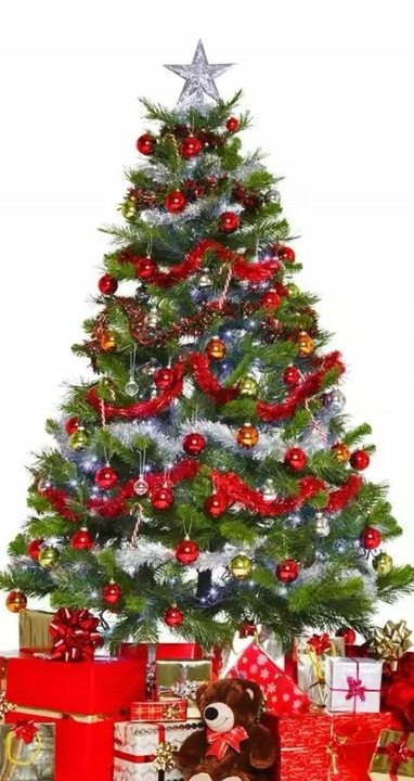 BOMBKI CHOINKOWE CZERWONE NIETŁUKĄCE TRADYCYJNE NA CHOINKĘ ZESTAW 48SZT