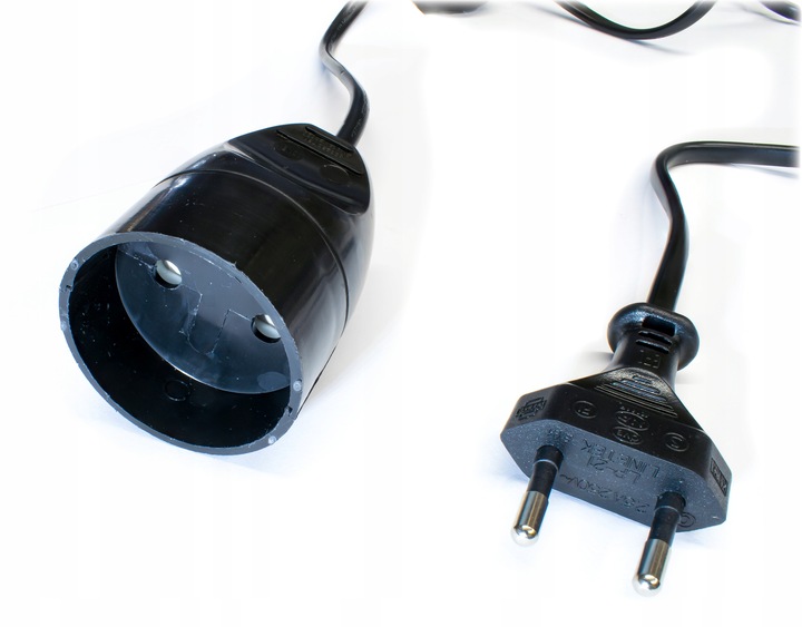 TERMOSTAT ELEKTRONICZNY REGULATOR TEMPERATURY Z GNIAZKIEM I WTYCZKĄ 230V