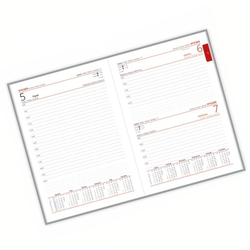 PERSONALIZOWANY KALENDARZ KSIĄŻKOWY PLANER TERMINARZ 2024 A5 NADRUK