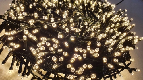 LAMPKI CHOINKOWE 600 LED atest TIMER FLASH NA CHOINKĘ CHOINKA CIEPŁY BIAŁY