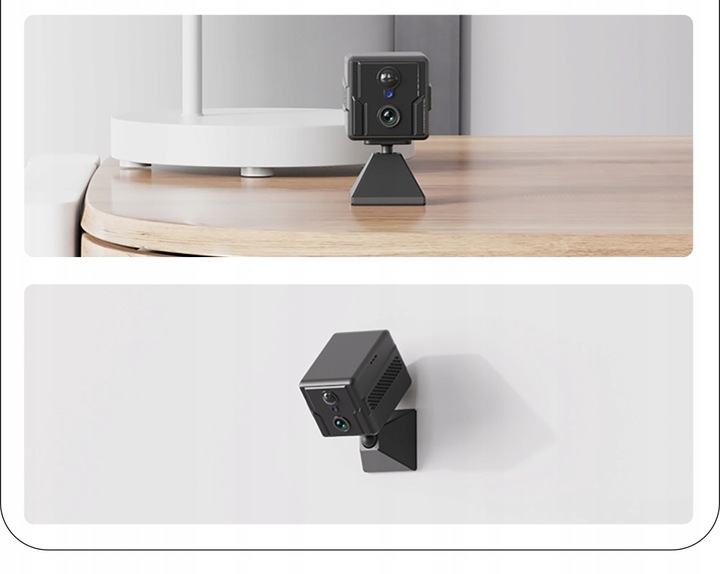 MINI KAMERA 4G NA SIM PODGLĄD NA ZYWO DETEKCJA ALARMY DO 10 DNI PRACY MK01G