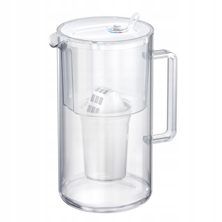 Dzbanek filtrujący szklany Aquaphor Nord 2,5l z wkładem A5 (350l), biały