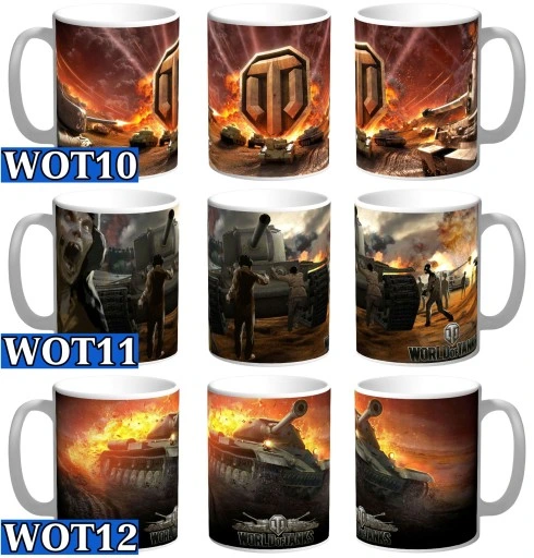 Kubek World of Tanks War Thunder + IMIĘ i KARTONIK
