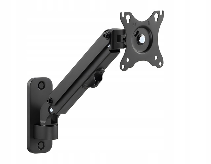 UCHWYT ŚCIENNY NA MONITOR POJEDYNCZY STANDARD VESA REGULOWANE RAMIĘ 17-27"