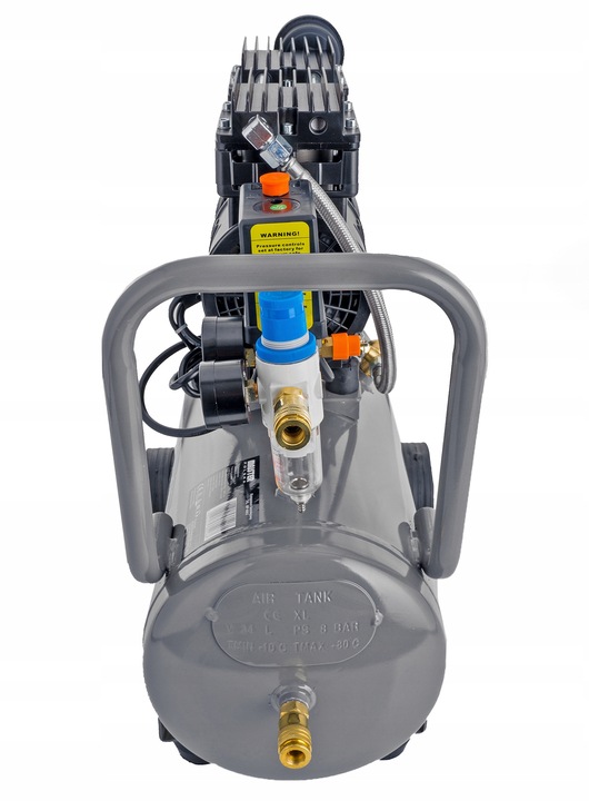 KOMPRESOR BEZOLEJOWY SPRĘŻARKA SEPARATOR 24L CICHY 60dB Majster Polska 0063