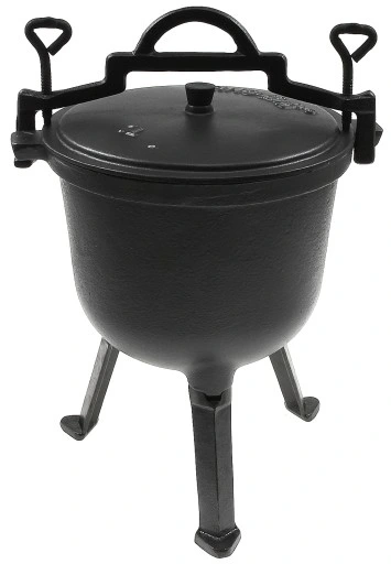 KOCIOŁEK 7 L GARNEK MYŚLIWSKI ŻELIWNY EMALIOWANY