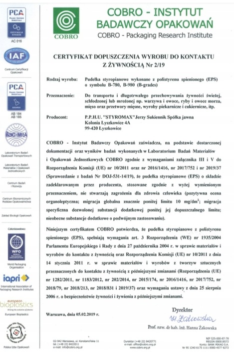 Termobox 36,8L pojemnik styropianowy LODÓWKA TERMO