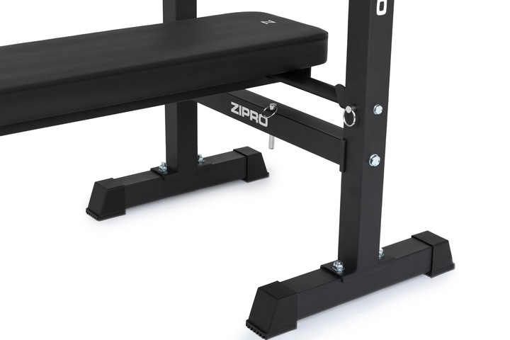 Ławka Treningowa Prosta Składana Ławeczka + Stojaki Regulowane 2w1 - Zipro