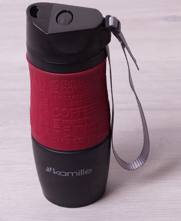 KUBEK TERMICZNY TERMOS BIDON KAMILLE 380 ml 0,38 l