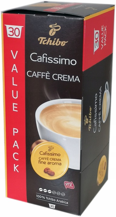 TCHIBO CAFISSIMO CAFFE CREMA FINE AROM 30 KAPSUŁEK