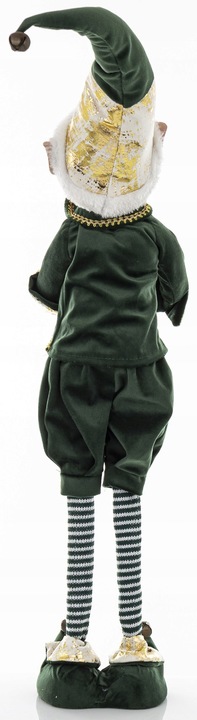 ELF ŚWIĄTECZNY FIGURKA NA TELESKOPOWYCH NOGACH OZDOBA DEKORACJA 72 CM