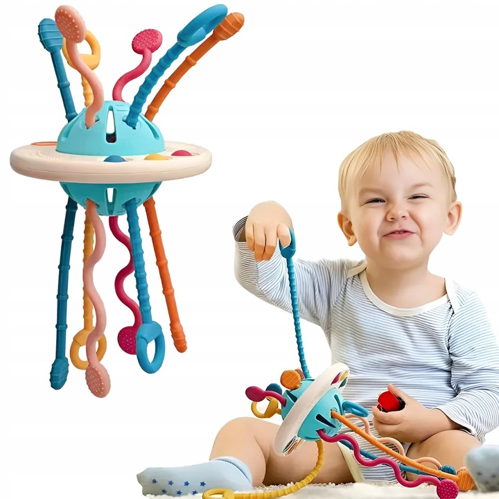 ZABAWKA SENSORYCZNA MONTESSORI GRYZAK DLA NIEMOWLĄT