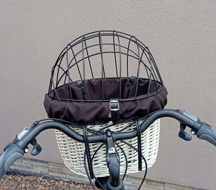 Koszyk wiklinowy na Rower z wkładem i poduszką Transporter dla PSA do 10kg