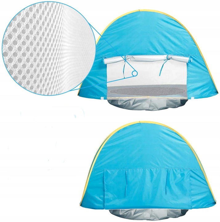 Namiot Plażowy Basen Parawan z Brodzikiem 120cm - Idealny dla dzieci