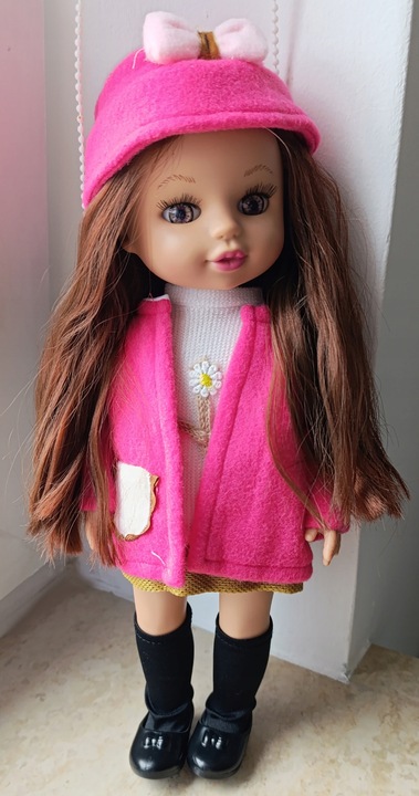 Lalka bobas jak żywa duża lalki interaktywna mówi śpiewa 2 języki uczy 35cm