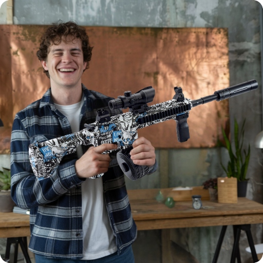 BEZPIECZNY WIELKI KARABIN NA KULKI ŻELOWE AUTOMAT MASZYNOWY PISTOLET BROŃ