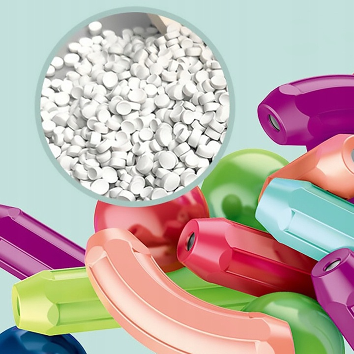 KLOCKI MAGNETYCZNE 64 ELEMENTY KREATYWNA ZABAWKA DIY MAGNETIC STICKS