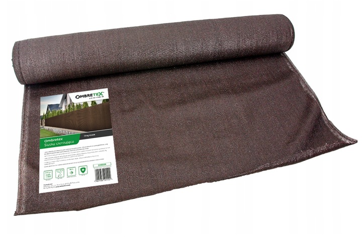 Siatka Cieniująca 1,5x15m 95% 200g Osłona Na Ogrodzenie Płot Brązowa Brąz