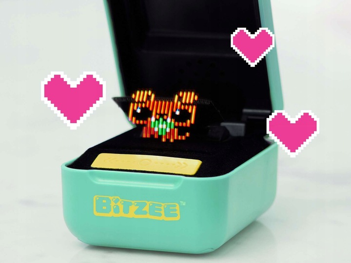 BITZEE INTERAKTYWNE ZWIERZĄTKO CYFROWE HOLOGRAM MIĘTOWE