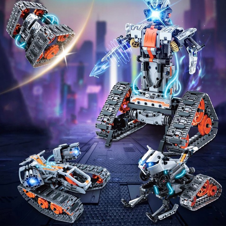 TECHNOLOGIA ROBOT APP PILOT ZDALNEGO STEROWANIA PROGRAMOWALNY ZABAWKA 4W1