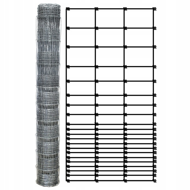 SIATKA LEŚNA 180/21/30 G12 - rolka 50m OCYNKOWANA do pola sady lasy budowa