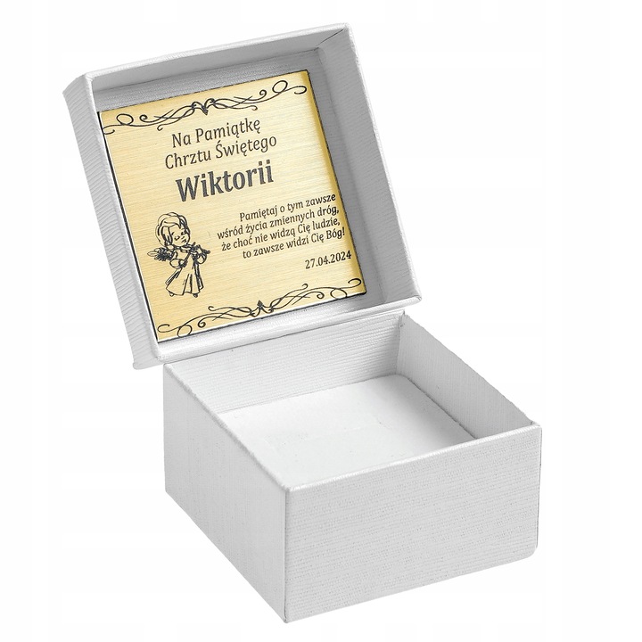 ZŁOTY ŁAŃCUSZEK PANCERKA + MEDALIK MATKA BOSKA 18K STAL CHIRURGICZNA GRAWER