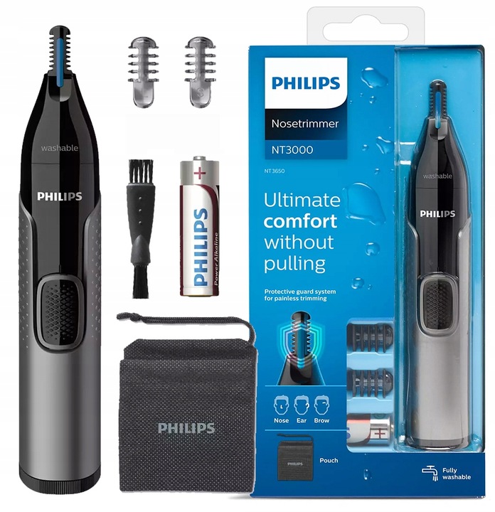 TRYMER PHILIPS NT3650/16 DO NOSA BRWI USZU + ETUI