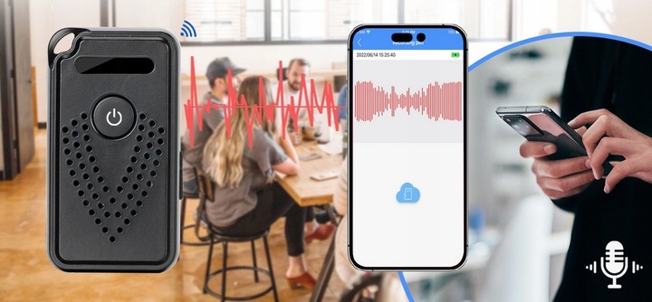 PODSŁUCH WIFI NA ŻYWO BEZ SIM DYKTAFON SD APP