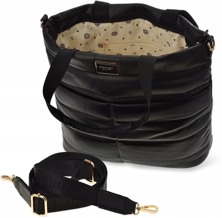 Torba Damska Monnari Klasyczna Torebka Shopper A4 Duża Miękka Na Ramię