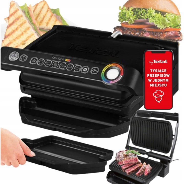 Grill elektryczny Tefal OptiGrill 2000 W GC705816 / 6 PROGRAMÓW