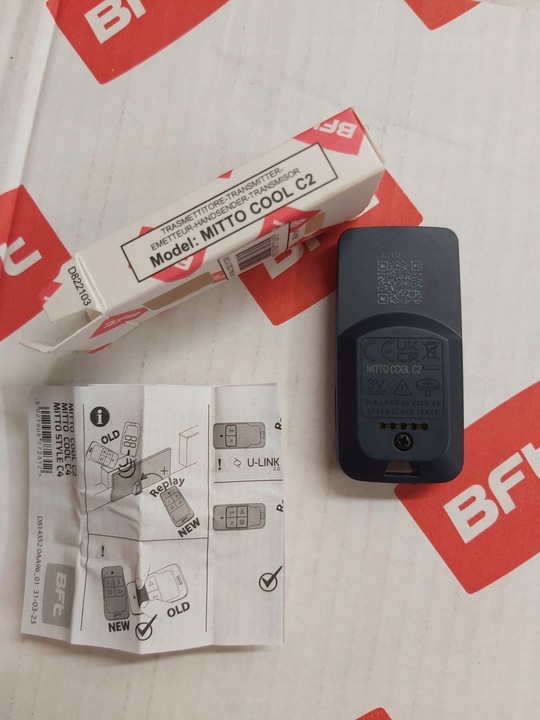 Pilot Bft mitto B2 ORYGINALNY Nowa wersja - BFT Mitto COOL C2