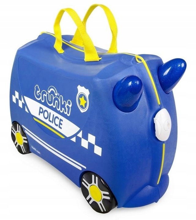 Walizka jeżdżąca Trunki dla dzieci jeździk policja