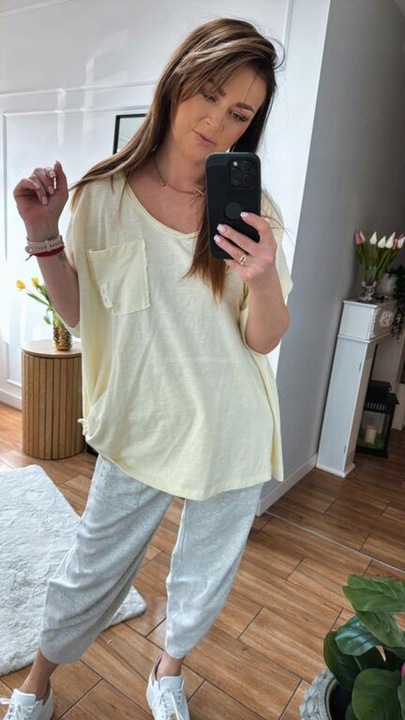 BY O LA LA! BLUZKA BASIC WĘZEŁ ANANAS UNI