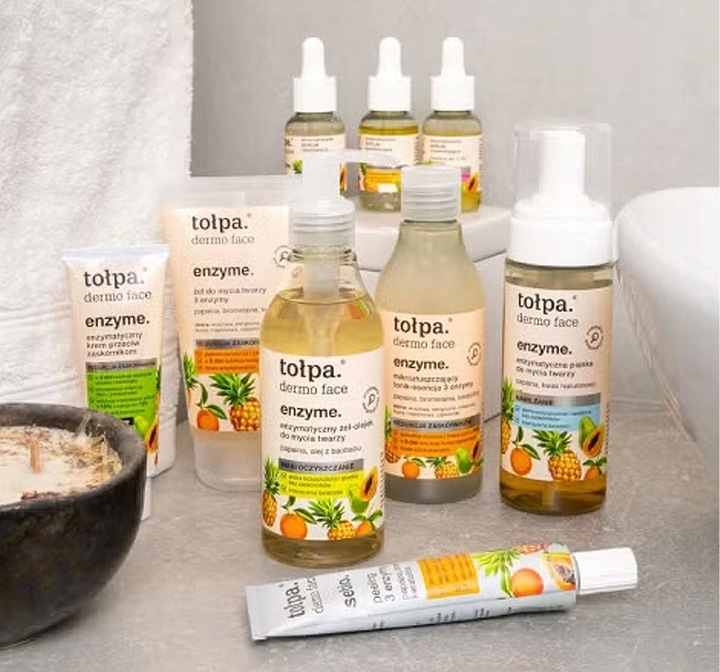 TOŁPA DERMO FACE ENZYME MIKRODERMABRAZJA 3 ENZYMY PEELING ENZYMATYCZNY 40ML