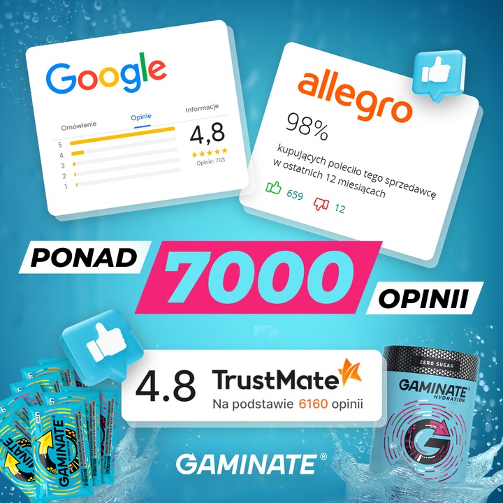 Gaminate Hydration EXOTIC pierwszy izotonik w proszku bez cukru