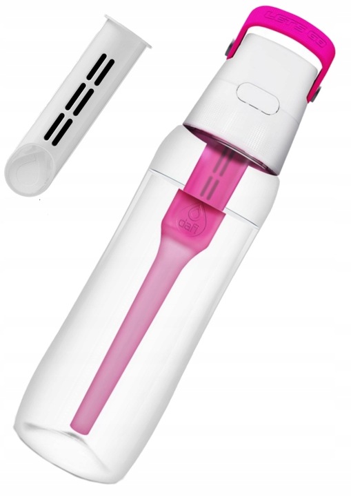 Bidon Butelka z filtrem SOLID 0,7L Różowa DAFI