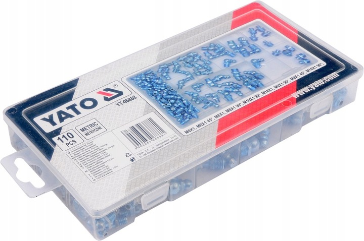 YATO ZESTAW KOMPLET KALAMITEK METRYCZNYCH SMAROWNICZKI 110 YT-06888 ETUI